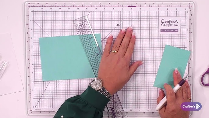 How to use the Crafter's Companion Glass Cutting Mat 