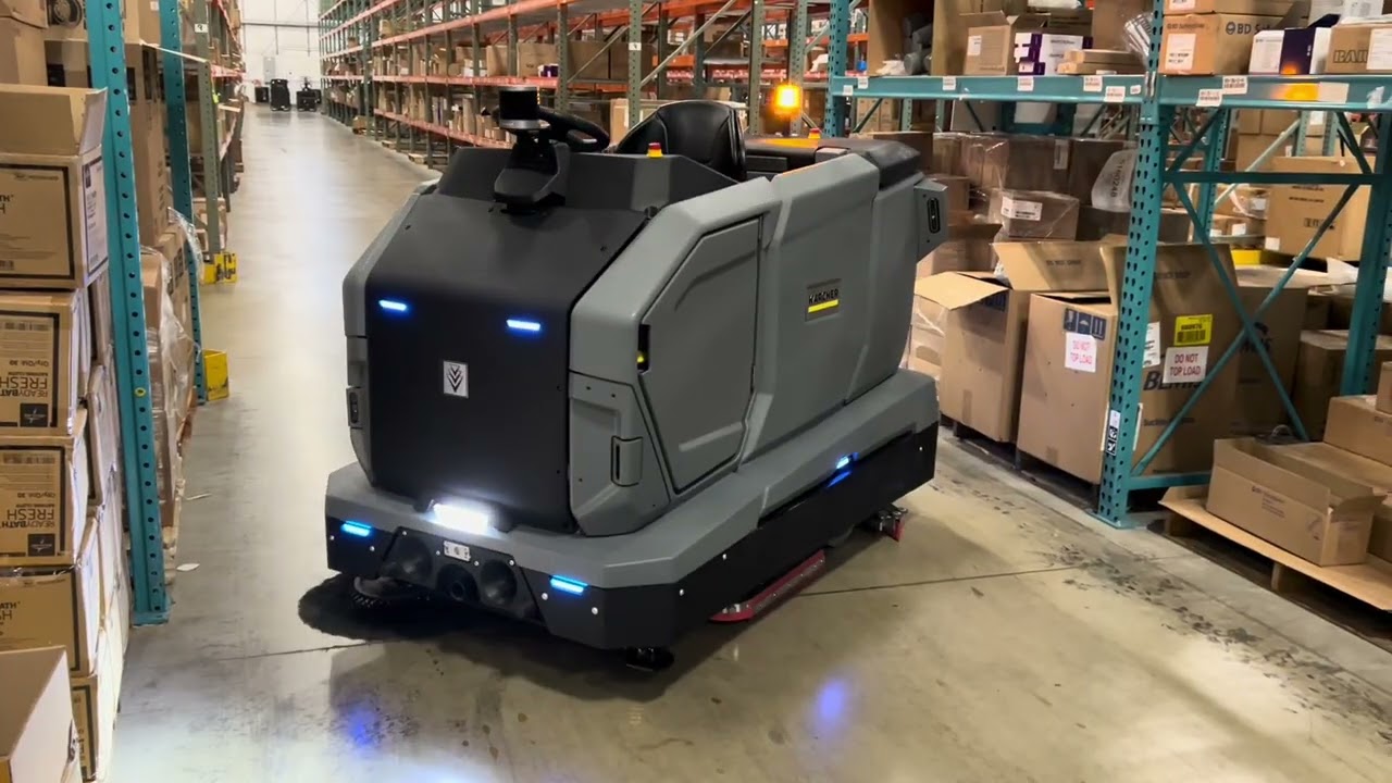 The Karcher KIRA B 200 autonomous scrubber