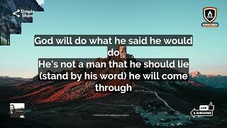Fred Hammond   No Weapon Instrumental Lyrics