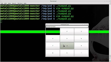 GTK Number Pad with Functionality - Python - Linux