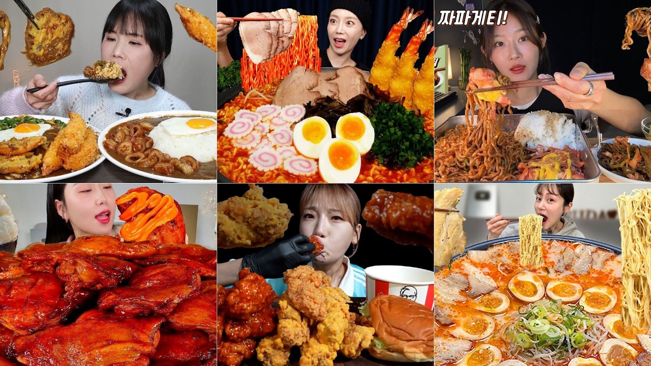 Best Satisfying Mukbang ASMR Compilation Part 55 | Onigiri 2407 🍙