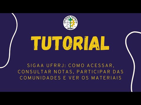 Tutorial - SIGAA UFRRJ