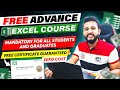 😍😍MS EXCEL FULL COURSE FOR FREE WITH CERTIFICATE | FREE ADVANCE EXCEL COURSE | FREE CERTIFICATE