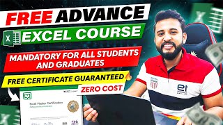 😍😍MS EXCEL FULL COURSE FOR FREE WITH CERTIFICATE | FREE ADVANCE EXCEL COURSE | FREE CERTIFICATE screenshot 5