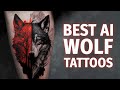 Incredible wolf tattoos created by ai