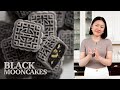 Black Snowy Mooncakes (Black Sesame & Walnut) | 黑芝麻核桃冰皮月饼