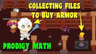 COLLECTING FILES TO BUY ARMOR 📜 | Prodigy Math Game 🔴