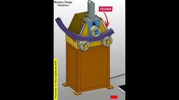Hydraulic Sq.tube Rolling machine #Hydraulicpress #autocad #solidedge #simulation#automation#fixture