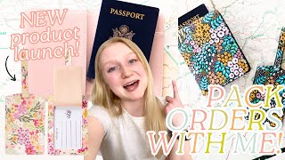 Small Business VLOG: my first new product release in 2024 passport covers & luggage tags for travel