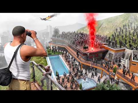 GTA 5 - Franklin's House Gets RAIDED by ZOMBIES!