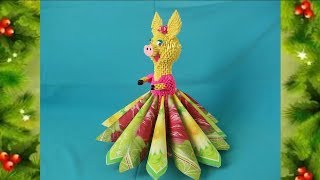 Свинка Салфетница Из Бумаги. Новогоднее Модульное Оригами. Символ 2019 Свинка Салфетница Из Бумаги. Новогоднее Модульное Оригами. Символ 2019