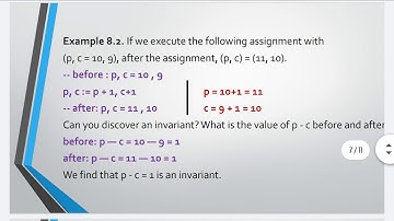 XI STD Computer Science -  Ch 8 Iteration and Recursion - Invariants