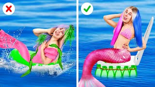 How to Be a Mermaid at the Beach 🧜‍♀️🌊The Best Summer Gadgets for 2023! 🐚🌞