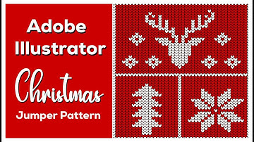 How to make Christmas Jumper Pattern Design in Adobe Illustrator - Step by Step Tutorial