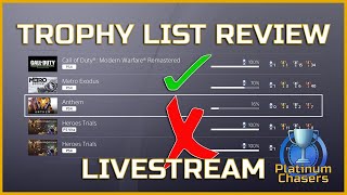 Reviewing YOUR Trophy Lists LIVESTREAM PART XCVII
