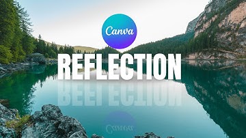 How To Make Mirror Text Effect in Canva | Canva Design Tutorial #canvatutorial #canvadesign