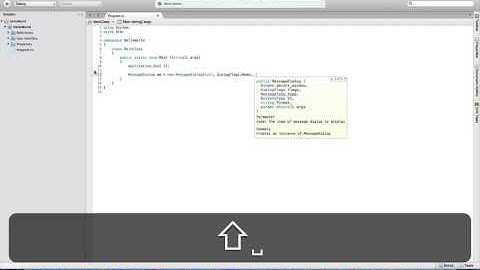 Hello world with Mono GTK+ C# - Screenflow test