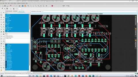 Double Sided PCB Routing in Eagle