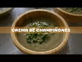 Crema de champiñones sin