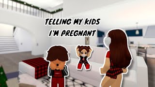 TELLING MY KIDS I'M PREGNANT BERRY AVENUE RP *ROBLOX*