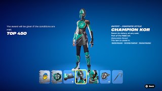 How To Get Fncs Champion Kor Skin For Free Fortnite