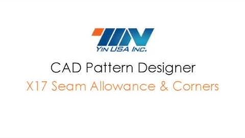 Yin CAD Pattern Designer X17 Seam Allowance & Corners