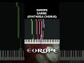 EUROPE - CARRIE (Chorus - SYNTHESIA) #classicrock #80s #europe #romantic #ballad