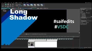 How to create long shadow effect 2D & 3D with animation | VSDC tutorials | Saif edits