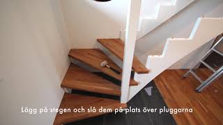 Montering Av Trappor Med Underliggande Vangstycken