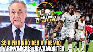 🚨QUE MORAL!! PRESIDENTE DO REAL MADRID FALA SOBRE VINI JR E CHOCOU TODO MUNDO!!