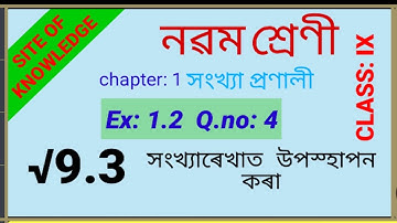 Class ix maths ch1 ex 1.5  Q 4 | NCERT  assamese medium | class 9 maths