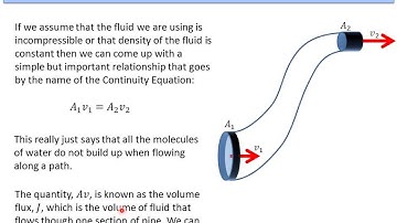 6. Fluid Dynamics - Continuity Equation