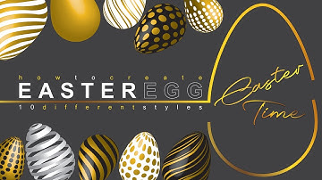Adobe Illustrator Tutorial | How to Create Easter Egg for Beginners