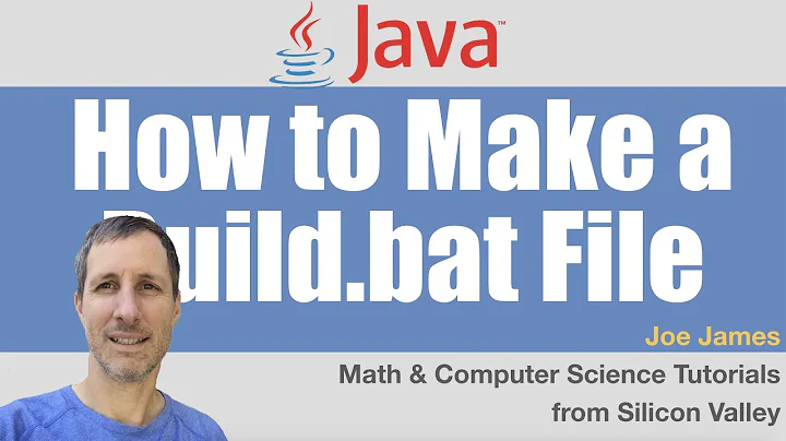 Java: Build Project Using a Windows Batch File