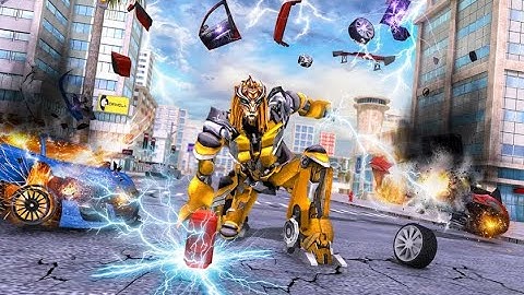 Lion Robot Car Futuristic Part-1 | Rescue City Robot Transformation Android GamePlay | By Game Crazy