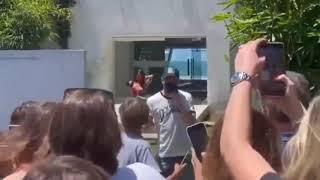 Lionel Messi Welcoming His Fans In Miami
