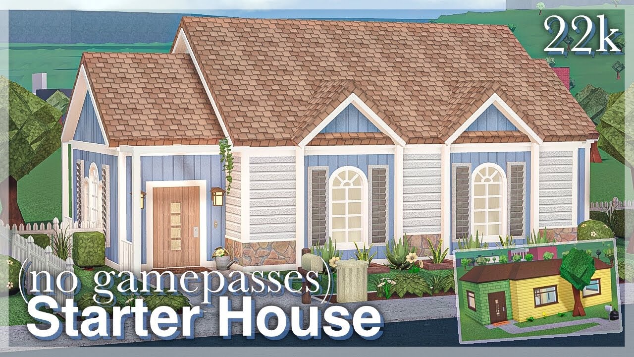 Starter House Renovation in Bloxburg | exterior | speedbuild (no gamepasses)