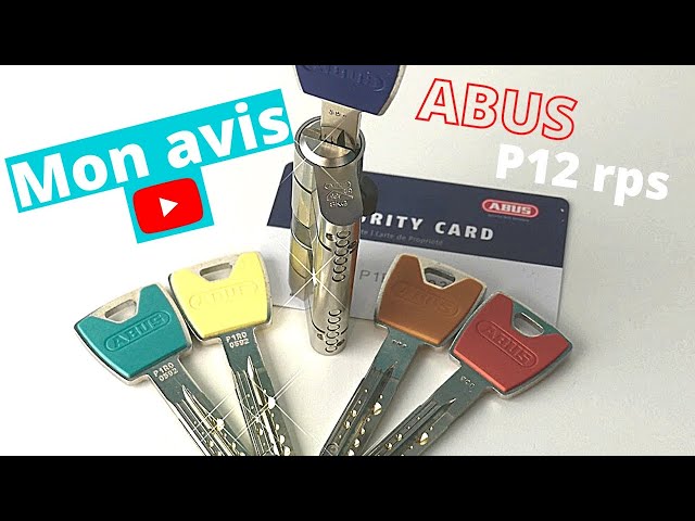 Capuchon clef Abus P12RPS et P6PS 12 couleurs