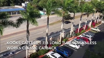 6th gen camaro SS kooks headers with stainless works classic catback: gutted x pipe before and after