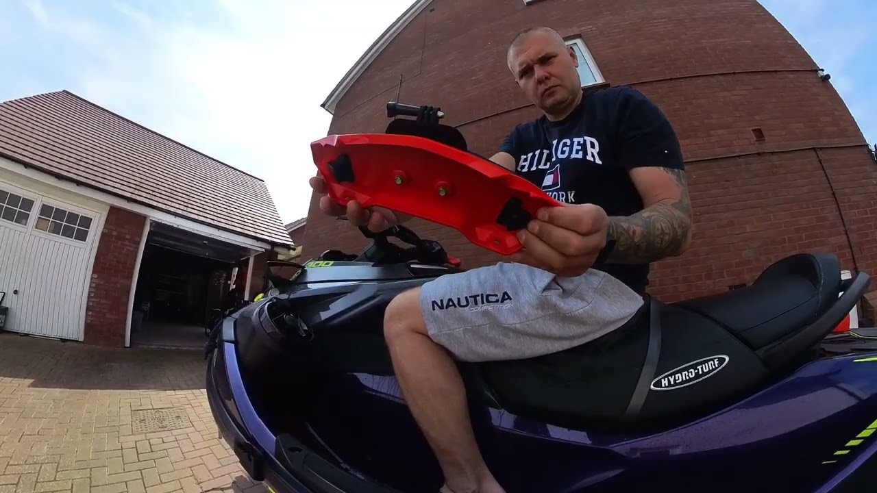 Action Camera Mount for Sea-Doo Steering – Forward View + Dashboard Capture by 3D Snap