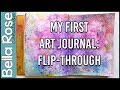Art Journal Flip Through of My First Journal | Mixed Media Art Journal