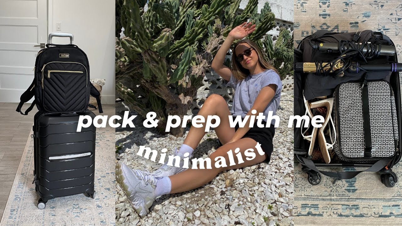 Travel Prep & Pack with me for vacation [carry on only] // MINIMALISM