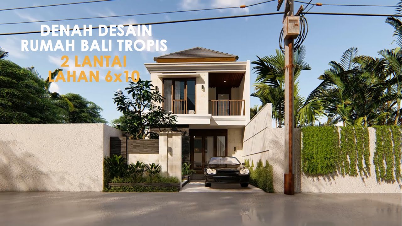  DENAH  ROOM TOUR DESAIN RUMAH  GAYA BALI  TROPICAL DI LAHAN 