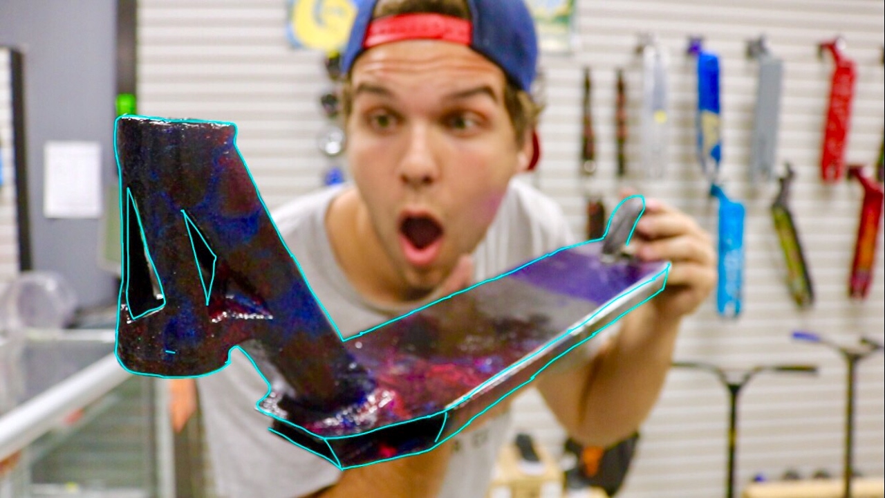 BUILDING MY DIY CUSTOM GALAXY PRO SCOOTER DECK YouTube