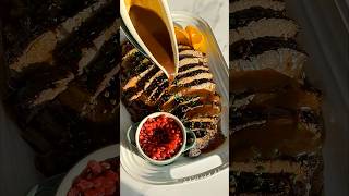 Holiday Brisket with Pomegranate Glaze and Winter Herbs