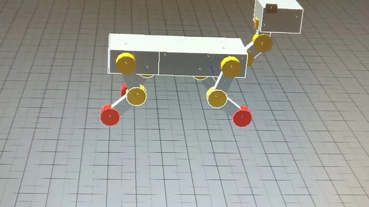 Gait transition  from walk to trot based on CPG (Simulation)