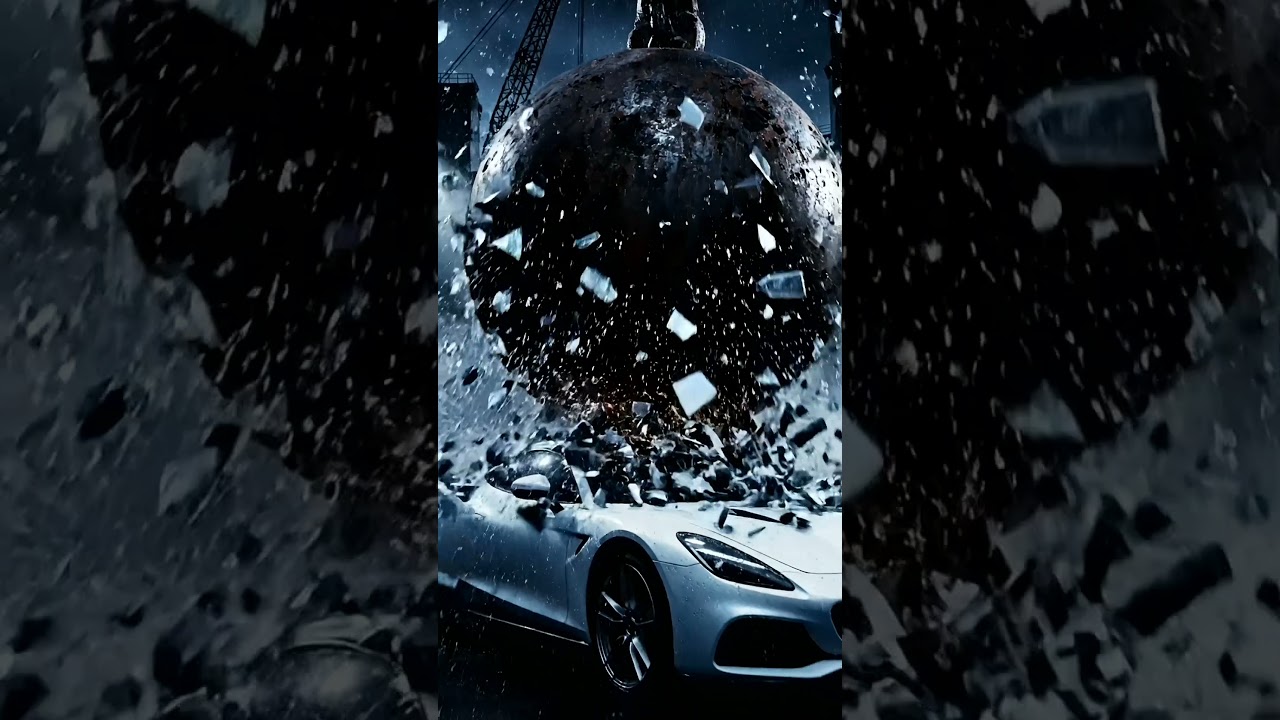 Luxury Car vs. Wrecking Ball: Ultimate Survival Test! 💥