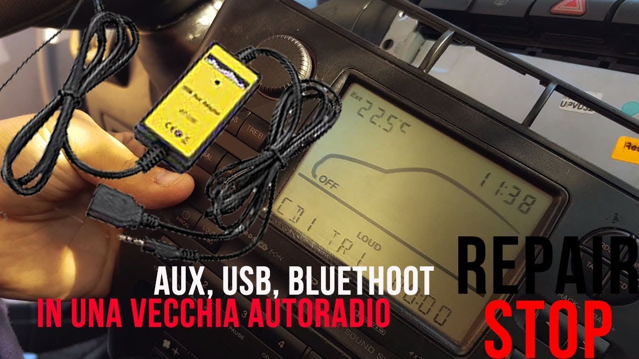 Aggiungere USB, AUX, BLUETOOTH ad una VECCHIA AUTORADIO! - YouTube