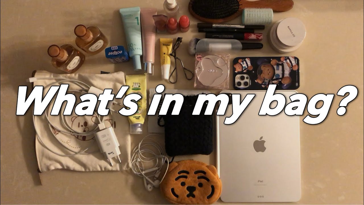 [VLOG] What’s in my bag? / 26학번 새내기들을 위한 대학교 갓 졸업한 사람의 왓츠인 마이 백 / 혹시 몰라 병을가진 보부상의 왓츠인 마이 백  👜