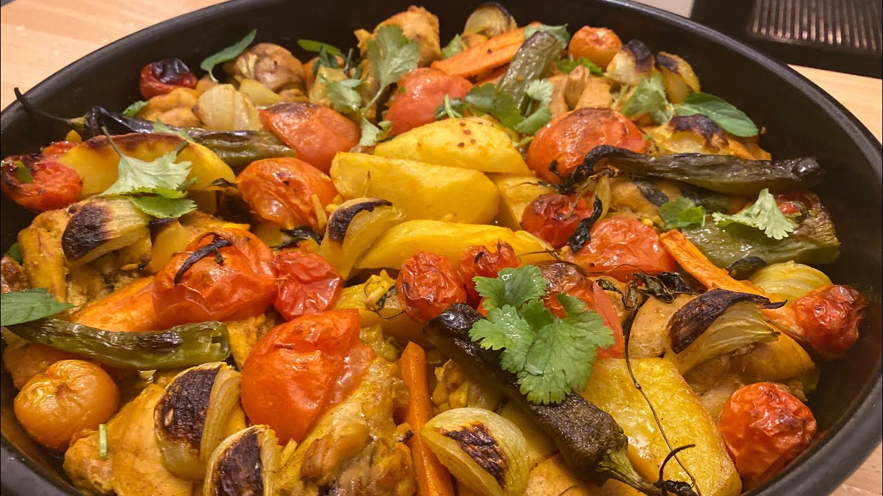 طرز تهیه مرغ در فر بسیار لذیذ و خوشمزه | Hühnerfleisch im Ofen sehr lecker